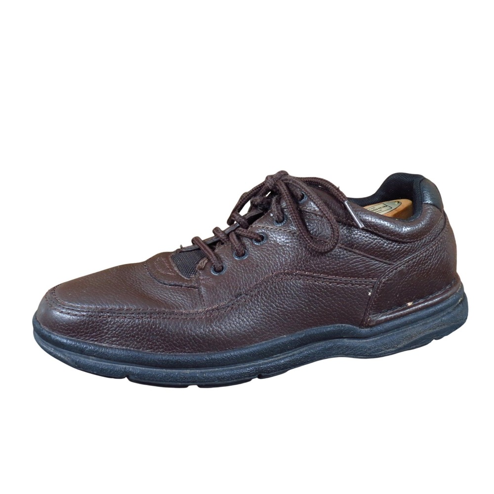 Rockport World‎ Tour Classic Mens Walking Shoe Sz 11 Daily Comfort Brown Leather